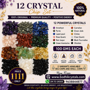 100% Original Crystal Chips set of 12 (100 gms)